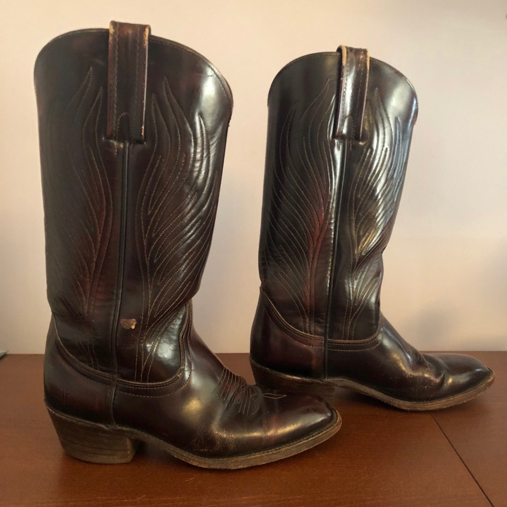 Vintage Frye Cowboy Boots : men’s size 7.5
